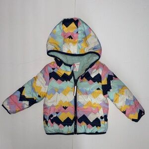 Cat & Jack Multicolor Chevron Jacket